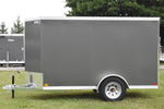 5' x 10' Rhino Single Axle Galvanized Enclosed Cargo Trailer Charcoal Speedway Trailers Guelph Cambridge Kitchener Ontario Canada