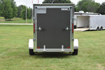 5' x 10' Rhino Single Axle Galvanized Enclosed Cargo Trailer Charcoal Speedway Trailers Guelph Cambridge Kitchener Ontario Canada