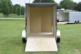 5' x 10' Rhino Single Axle Galvanized Enclosed Cargo Trailer Charcoal Speedway Trailers Guelph Cambridge Kitchener Ontario Canada