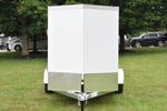 5' x 10' Rhino Single Axle Galvanized Enclosed Cargo Trailer White Speedway Trailers Guelph Cambridge Kitchener Ontario Canada
