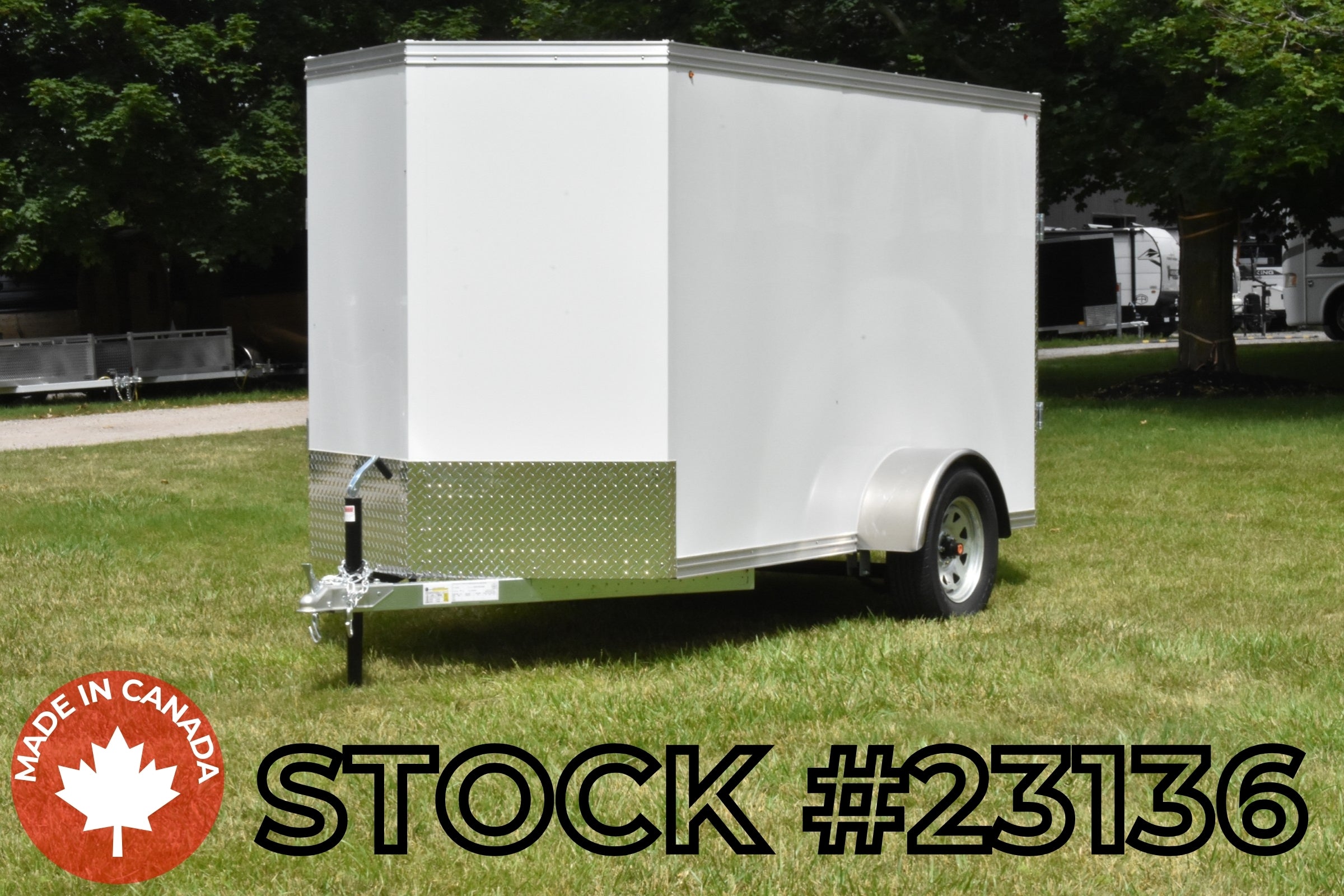 5' x 10' Rhino Single Axle Enclosed Trailer w/ Ramp Door & Side Door (2025)