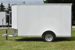 5' x 10' Rhino Single Axle Galvanized Enclosed Cargo Trailer White Speedway Trailers Guelph Cambridge Kitchener Ontario Canada