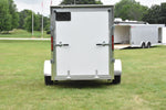 5' x 10' Rhino Single Axle Galvanized Enclosed Cargo Trailer White Speedway Trailers Guelph Cambridge Kitchener Ontario Canada