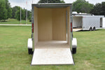5' x 10' Rhino Single Axle Galvanized Enclosed Cargo Trailer White Speedway Trailers Guelph Cambridge Kitchener Ontario Canada