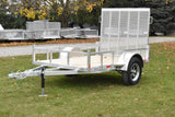 5' x 8' Enbeck Single Axle Aluminum Open Side Trailer w/ Aluminum Rims Speedway Trailers Guelph Cambridge Kitchener Ontario Canada