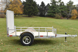 5' x 8' Enbeck Single Axle Aluminum Open Side Trailer w/ Aluminum Rims Speedway Trailers Guelph Cambridge Kitchener Ontario Canada