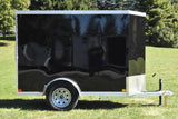 5' x 8' Rhino Single Axle Galvanized Enclosed Cargo Trailer Black Barn Door Speedway Trailers Guelph Cambridge Kitchener Ontario Canada