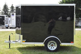 5' x 8' Rhino Single Axle Galvanized Enclosed Cargo Trailer Black Side Door Speedway Trailers Guelph Cambridge Kitchener Ontario Canada