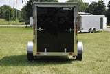 5' x 8' Rhino Single Axle Galvanized Enclosed Cargo Trailer Black Side Door Speedway Trailers Guelph Cambridge Kitchener Ontario Canada