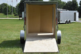 5' x 8' Rhino Single Axle Galvanized Enclosed Cargo Trailer Black Side Door Speedway Trailers Guelph Cambridge Kitchener Ontario Canada