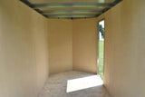 5' x 8' Rhino Single Axle Galvanized Enclosed Cargo Trailer Black Side Door Speedway Trailers Guelph Cambridge Kitchener Ontario Canada