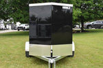 5' x 8' Rhino Single Axle Galvanized Enclosed Cargo Trailer Black Speedway Trailers Guelph Cambridge Kitchener Ontario Canada