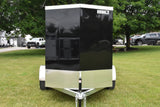 5' x 8' Rhino Single Axle Galvanized Enclosed Cargo Trailer Black Speedway Trailers Guelph Cambridge Kitchener Ontario Canada