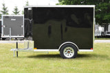 5' x 8' Rhino Single Axle Galvanized Enclosed Cargo Trailer Black Speedway Trailers Guelph Cambridge Kitchener Ontario Canada