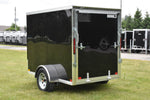 5' x 8' Rhino Single Axle Galvanized Enclosed Cargo Trailer Black Speedway Trailers Guelph Cambridge Kitchener Ontario Canada