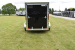 5' x 8' Rhino Single Axle Galvanized Enclosed Cargo Trailer Black Speedway Trailers Guelph Cambridge Kitchener Ontario Canada