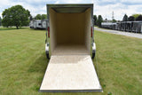 5' x 8' Rhino Single Axle Galvanized Enclosed Cargo Trailer Black Speedway Trailers Guelph Cambridge Kitchener Ontario Canada