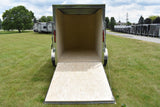 5' x 8' Rhino Single Axle Galvanized Enclosed Cargo Trailer Black Side Door Speedway Trailers Guelph Cambridge Kitchener Ontario Canada