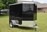 5' x 8' Rhino Single Axle Galvanized Enclosed Cargo Trailer Black Speedway Trailers Guelph Cambridge Kitchener Ontario Canada