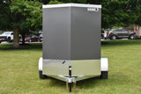 5' x 8' Rhino Single Axle Galvanized Enclosed Cargo Trailer Charcoal Speedway Trailers Guelph Cambridge Kitchener Ontario Canada