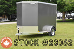 5' x 8' Rhino Galvanized Single Axle Enclosed Trailer