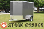 5' x 8' Rhino Galvanized Single Axle Enclosed Trailer