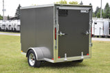 5' x 8' Rhino Single Axle Galvanized Enclosed Cargo Trailer Charcoal Speedway Trailers Guelph Cambridge Kitchener Ontario Canada