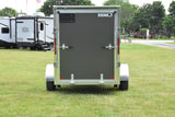 5' x 8' Rhino Single Axle Galvanized Enclosed Cargo Trailer Charcoal Speedway Trailers Guelph Cambridge Kitchener Ontario Canada