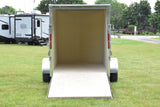 5' x 8' Rhino Single Axle Galvanized Enclosed Cargo Trailer Charcoal Speedway Trailers Guelph Cambridge Kitchener Ontario Canada