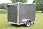 5' x 8' Rhino Single Axle Galvanized Enclosed Cargo Trailer Charcoal Speedway Trailers Guelph Cambridge Kitchener Ontario Canada
