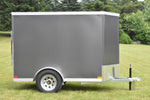 5' x 8' Rhino Single Axle Galvanized Enclosed Cargo Trailer Charcoal Speedway Trailers Guelph Cambridge Kitchener Ontario Canada