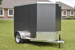 5' x 8' Rhino Single Axle Galvanized Enclosed Cargo Trailer Charcoal Speedway Trailers Guelph Cambridge Kitchener Ontario Canada