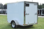 5' x 8' Rhino Single Axle Galvanized Enclosed Cargo Trailer White Speedway Trailers Guelph Cambridge Kitchener Ontario Canada 
