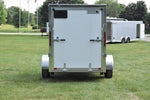 5' x 8' Rhino Single Axle Galvanized Enclosed Cargo Trailer White Speedway Trailers Guelph Cambridge Kitchener Ontario Canada 
