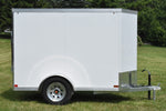 5' x 8' Rhino Single Axle Galvanized Enclosed Cargo Trailer White Speedway Trailers Guelph Cambridge Kitchener Ontario Canada 