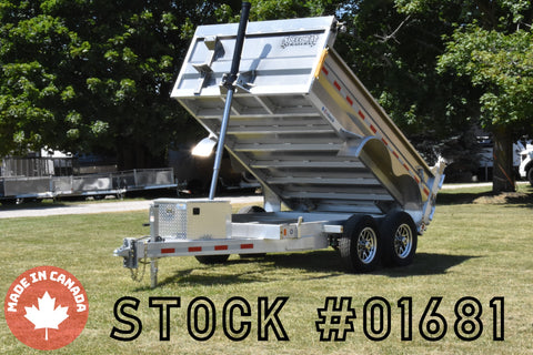 6' x 10' Enbeck Tandem Axle 5 Ton Aluminum Dump Trailer w/ Aluminum Rims Speedway Trailers Guelph Cambridge Kitchener Ontario Canada