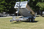 6' x 10' Enbeck Tandem Axle 5 Ton Aluminum Dump Trailer w/ Aluminum Rims Speedway Trailers Guelph Cambridge Kitchener Ontario Canada