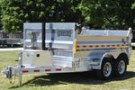 6' x 10' Enbeck Tandem Axle 5 Ton Aluminum Dump Trailer w/ Aluminum Rims Speedway Trailers Guelph Cambridge Kitchener Ontario Canada