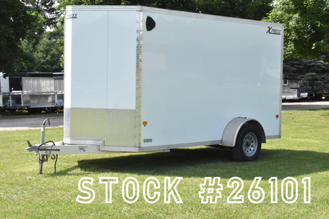 6' x 12' Alcom Express Single Axle Enclosed Cargo Trailer Speedway Trailers Guelph Cambridge Kitchener Ontario Canada