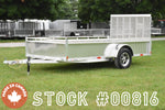 6' x 12' Enbeck Single Axle Aluminum Utility Trailer w/ Aluminum Rims Speedway Trailers Guelph Cambridge Kitchener Ontario Canada