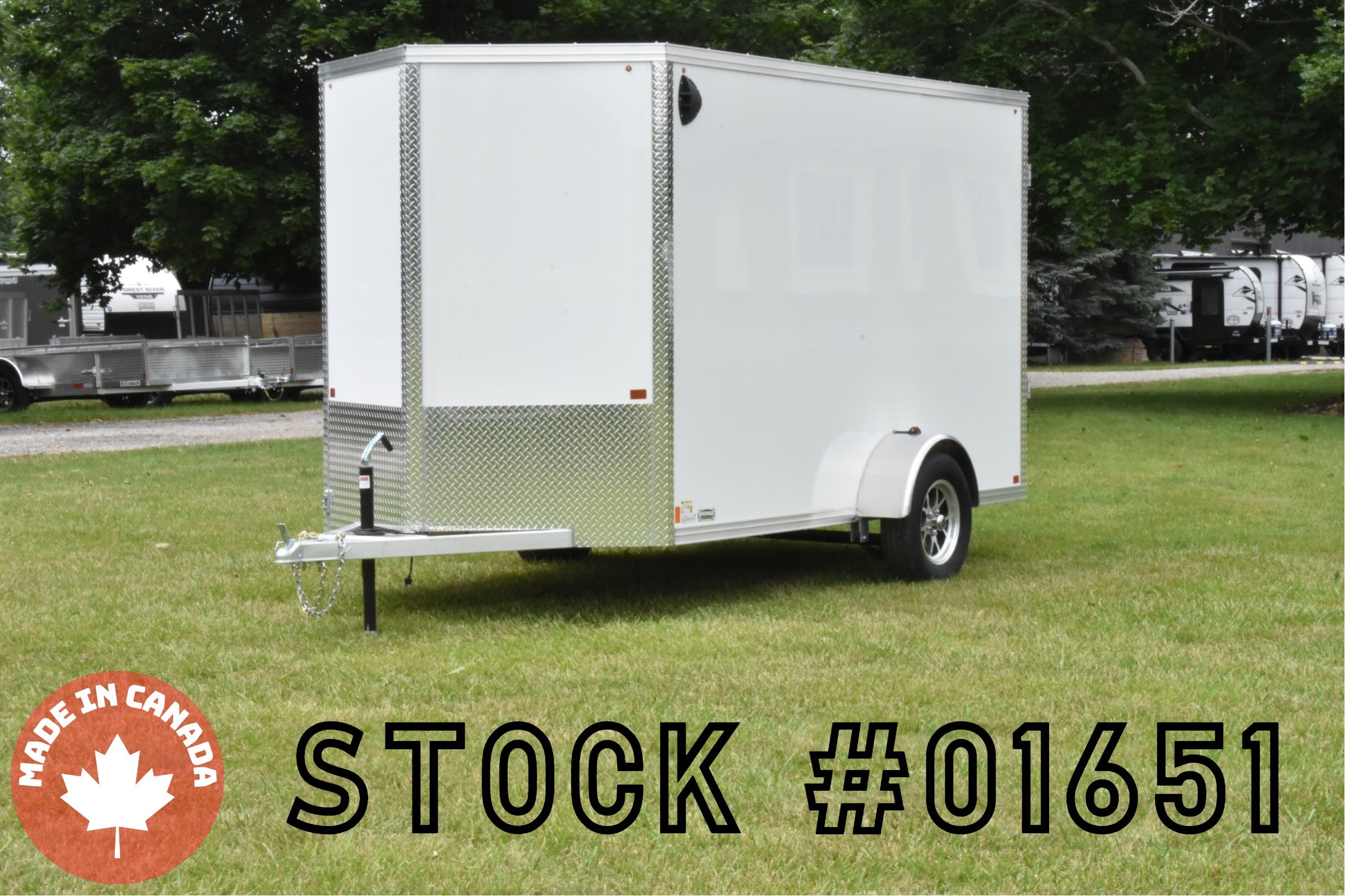 6' x 12' Enbeck Single Axle Enclosed Aluminum Cargo Trailer Speedway Trailers Guelph Cambridge Kitchener Ontario Canada