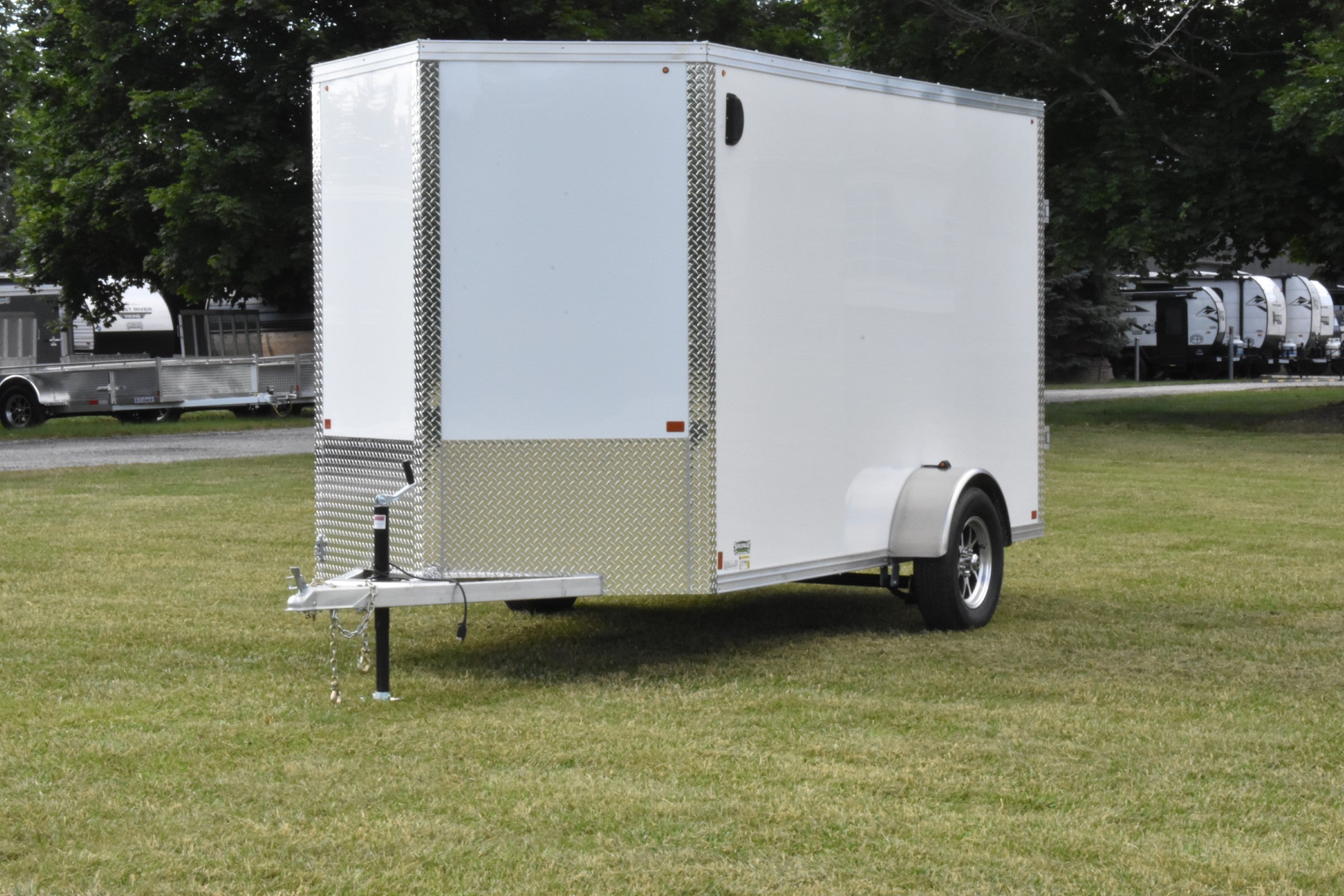 6' x 12' Enbeck Single Axle Enclosed Aluminum Cargo Trailer Speedway Trailers Guelph Cambridge Kitchener Ontario Canada