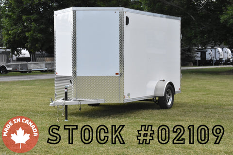 6' x 12' Enbeck Single Axle Enclosed Aluminum Cargo Trailer Speedway Trailers Guelph Cambridge Kitchener Ontario Canada
