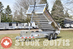 6' x 12' Enbeck 5-Ton Tandem Axle Aluminum Dump Trailer w/ Aluminum Rims (2025)