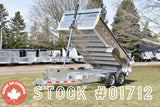6' x 12' Enbeck 5-Ton Tandem Axle Aluminum Dump Trailer w/ Aluminum Rims (2025)