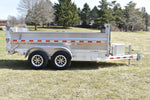 6' x 12' Enbeck 5 Ton Tandem Axle Aluminum Dump Trailer w/ Aluminum Rims Speedway Trailers Guelph Cambridge Kitchener Ontario Canada