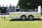 6' x 12' Enbeck Tandem Axle Aluminum Utility Trailer w/ Aluminum Rims & Bi-Fold Gate Speedway Trailers Guelph Cambridge Kitchener Ontario Canada