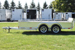 6' x 12' Enbeck Tandem Axle Aluminum Utility Trailer w/ Aluminum Rims & Bi-Fold Gate  Speedway Trailers Guelph Cambridge Kitchener Ontario Canada