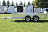 6' x 12' Enbeck Tandem Axle Aluminum Utility Trailer w/ Aluminum Rims & Bi-Fold Gate  Speedway Trailers Guelph Cambridge Kitchener Ontario Canada