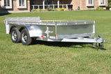 6' x 12' Enbeck Tandem Axle Aluminum Utility Trailer w/ Aluminum Rims & Bi-Fold Gate  Speedway Trailers Guelph Cambridge Kitchener Ontario Canada